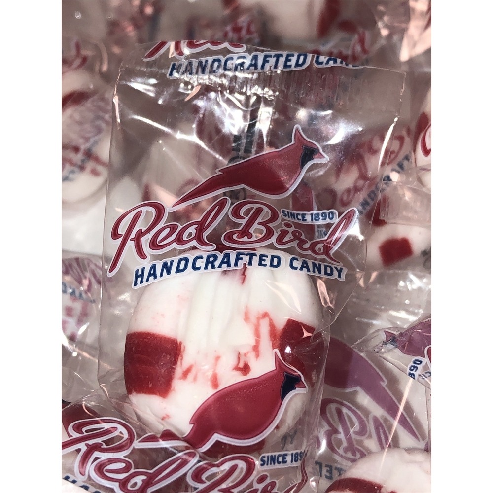 Red Bird ( ONE Pound ) Peppermint Candy Puffs Bulk Candy Individually wrapped - Picture 3 of 4